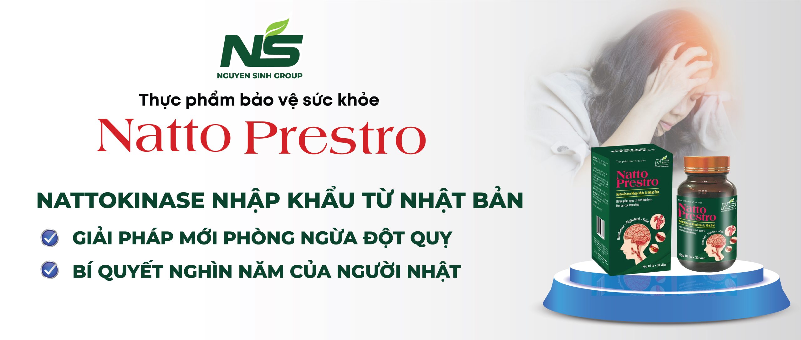 Phòng ngừa đột quỵ Natto Prestro