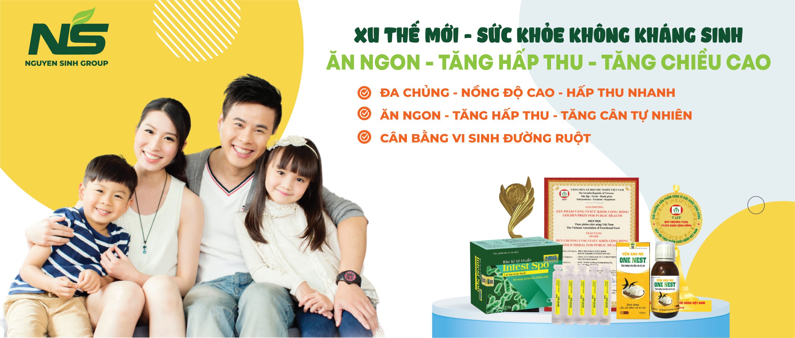 Bộ đôi yến sào và bào tử lợi khuẩn